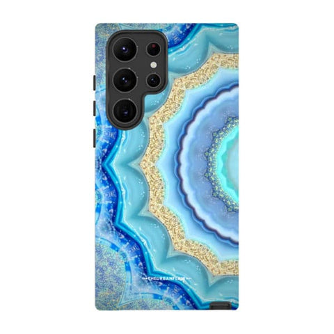 Blue Boho Tie Dye Tough Phone Case