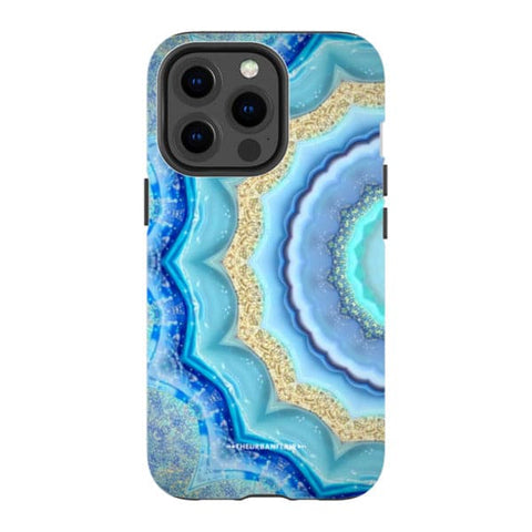 Blue Boho Tie Dye Tough Phone Case