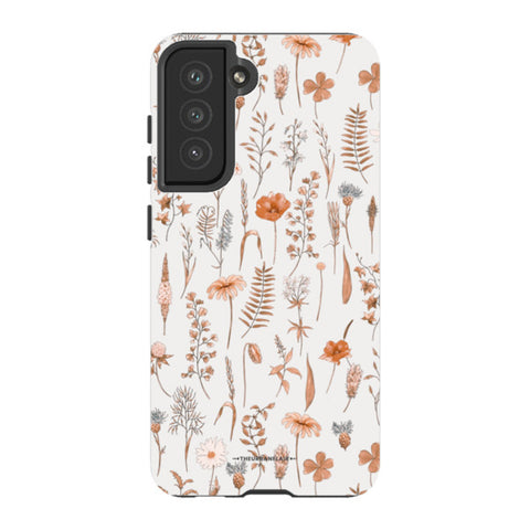 Boho Wildflowers Tough Phone Case Galaxy S21 FE Satin [Semi-Matte] exclusively offered by The Urban Flair