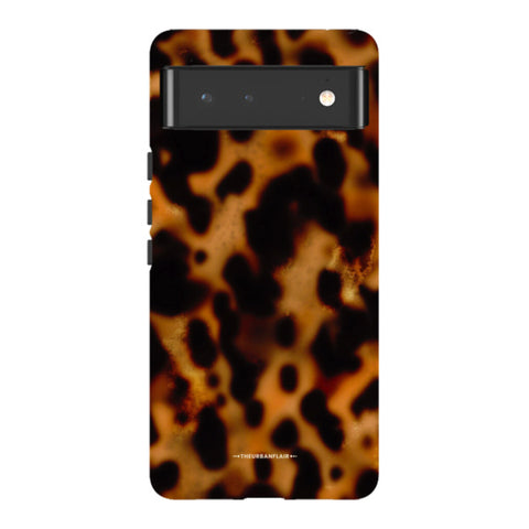 Grunge Tortoise Shell Print Tough Phone Case Pixel 6 Gloss [High Sheen] exclusively offered by The Urban Flair