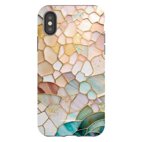Pastel Stained Glass Illusion Tough Phone Case