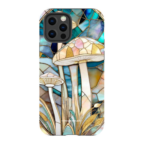 Mushroom Stained Glass Illusion Tough Phone Case