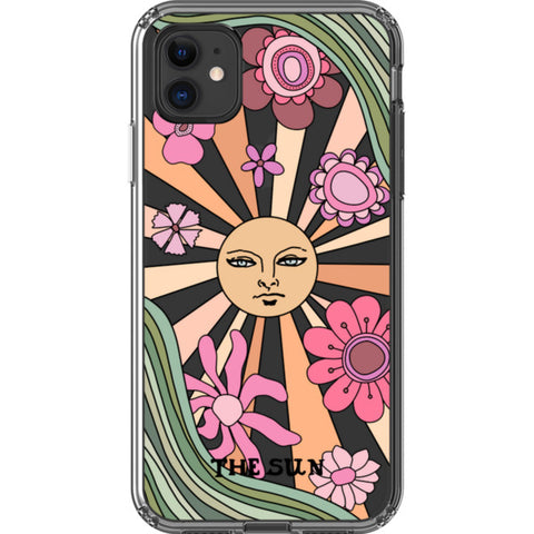 Aesthetic Retro Tarot Card Clear Phone Case