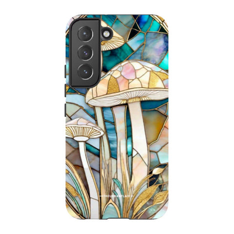 Mushroom Stained Glass Illusion Tough Phone Case