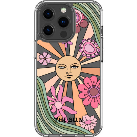 Aesthetic Retro Tarot Card Clear Phone Case