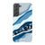 Baby Blue Abstract Layers Tough Phone Case Galaxy S22 Gloss [High Sheen] exclusively offered by The Urban Flair