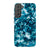 Blue Tortoise Shell Print Tough Phone Case Galaxy S22 Plus Gloss [High Sheen] exclusively offered by The Urban Flair