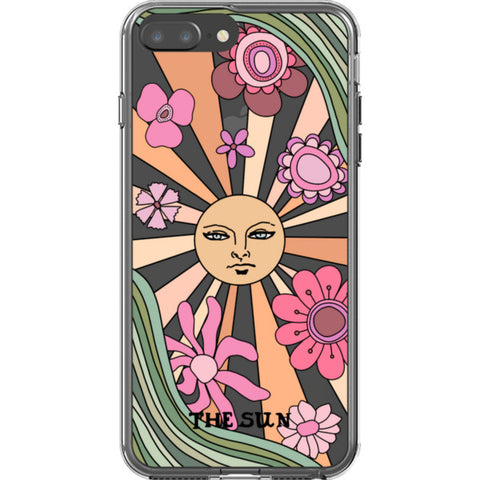 Aesthetic Retro Tarot Card Clear Phone Case