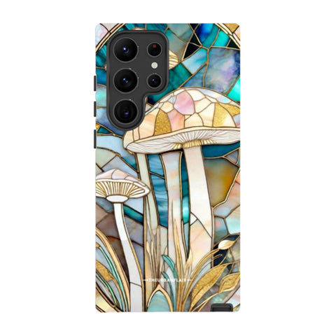 Mushroom Stained Glass Illusion Tough Phone Case