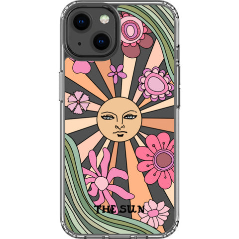 Aesthetic Retro Tarot Card Clear Phone Case