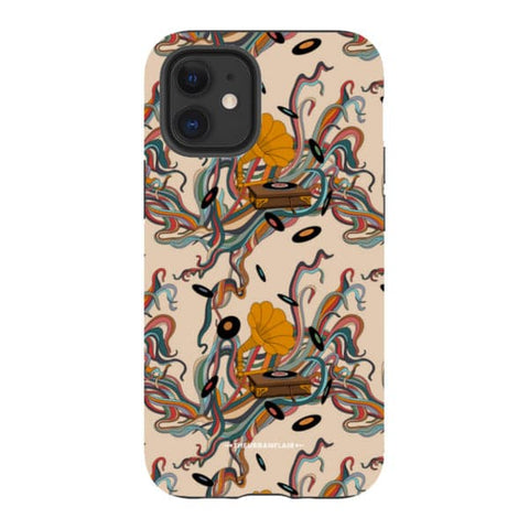 Art Nouveau Vinyl Record Player Tough Phone Case