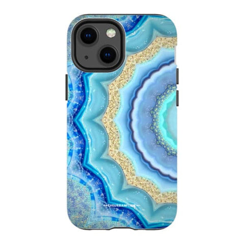 Blue Boho Tie Dye Tough Phone Case