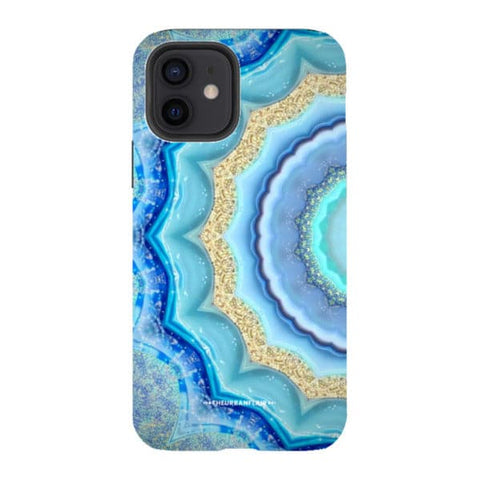 Blue Boho Tie Dye Tough Phone Case