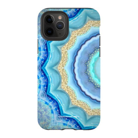 Blue Boho Tie Dye Tough Phone Case