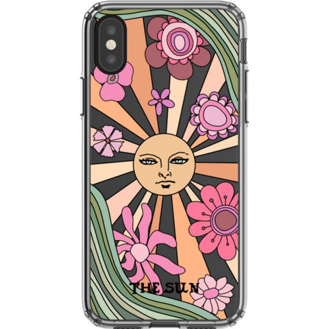 Aesthetic Retro Tarot Card Clear Phone Case