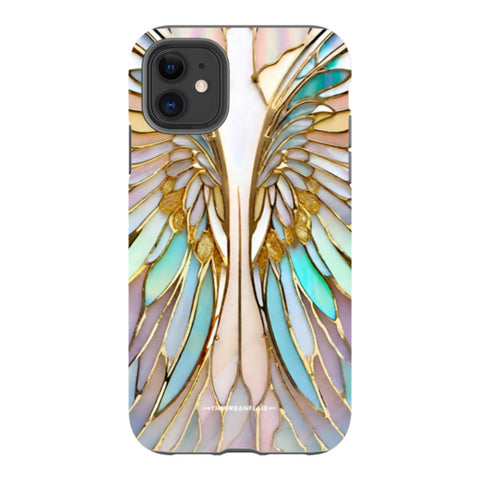 Angel Wings Stained Glass Illusion Tough Phone Case
