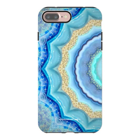 Blue Boho Tie Dye Tough Phone Case