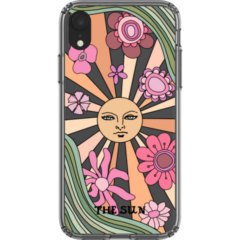 Aesthetic Retro Tarot Card Clear Phone Case