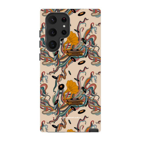 Art Nouveau Vinyl Record Player Tough Phone Case