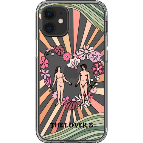 Aesthetic Retro Tarot Card Clear Phone Case