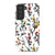 Cute Fall Watercolor Flowers Tough Phone Case Galaxy S21 FE Gloss [High Sheen] exclusively offered by The Urban Flair