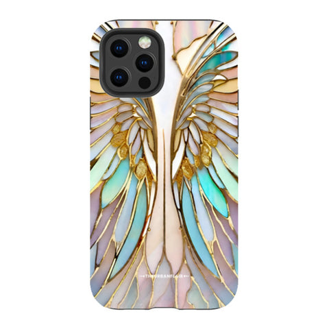 Angel Wings Stained Glass Illusion Tough Phone Case