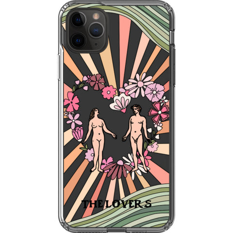 Aesthetic Retro Tarot Card Clear Phone Case