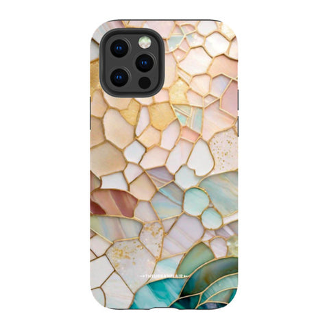 Pastel Stained Glass Illusion Tough Phone Case