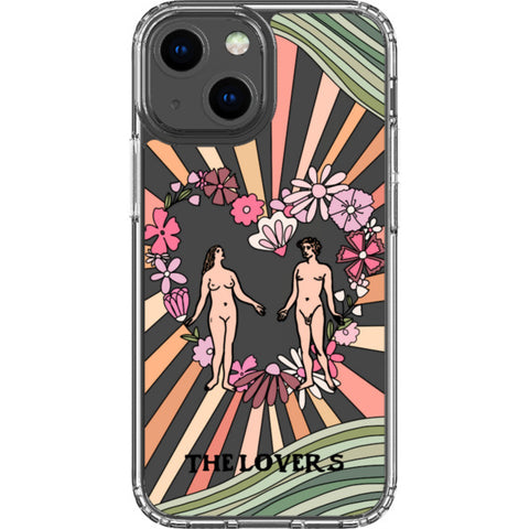 Aesthetic Retro Tarot Card Clear Phone Case