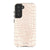 Pale Pink Snakeskin Print Tough Phone Case Galaxy S21 FE Satin [Semi-Matte] exclusively offered by The Urban Flair