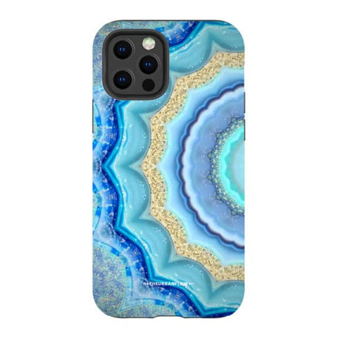 Blue Boho Tie Dye Tough Phone Case