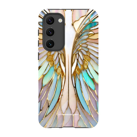 Angel Wings Stained Glass Illusion Tough Phone Case