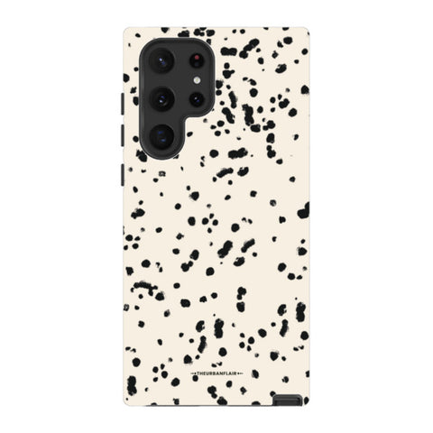Dalmatian Spots Tough Phone Case Galaxy S22 Ultra Gloss [High Sheen] exclusively offered by The Urban Flair