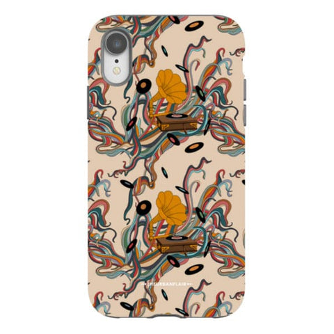 Art Nouveau Vinyl Record Player Tough Phone Case