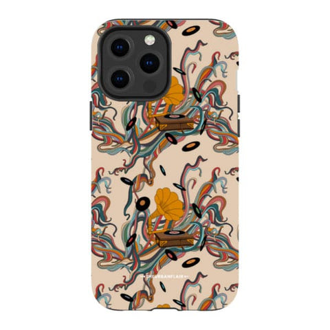 Art Nouveau Vinyl Record Player Tough Phone Case