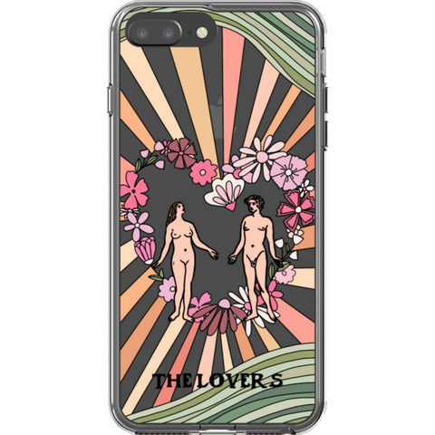 Aesthetic Retro Tarot Card Clear Phone Case