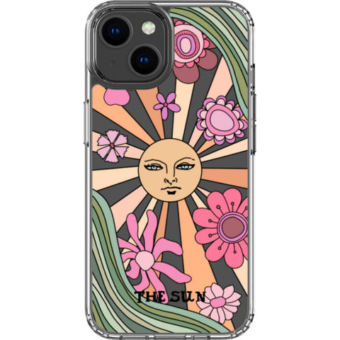 Aesthetic Retro Tarot Card Clear Phone Case