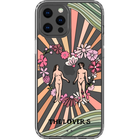 Aesthetic Retro Tarot Card Clear Phone Case