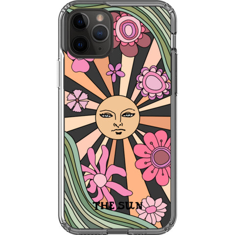 Aesthetic Retro Tarot Card Clear Phone Case