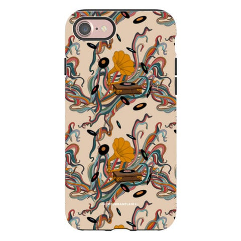Art Nouveau Vinyl Record Player Tough Phone Case