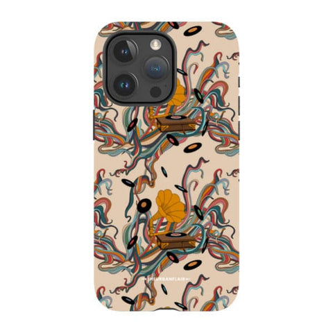 Art Nouveau Vinyl Record Player Tough Phone Case