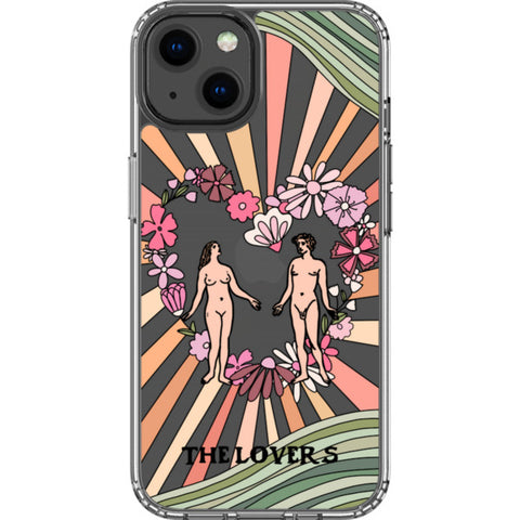 Aesthetic Retro Tarot Card Clear Phone Case
