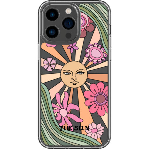 Aesthetic Retro Tarot Card Clear Phone Case