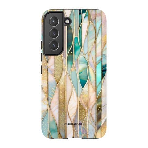 Abstract Stained Glass Illusion Print Tough Phone Case