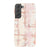 Pale Pink Tie Dye Tough Phone Case Galaxy S22 Satin [Semi-Matte] exclusively offered by The Urban Flair