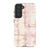 Pale Pink Tie Dye Tough Phone Case Galaxy S21 FE Gloss [High Sheen] exclusively offered by The Urban Flair