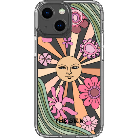 Aesthetic Retro Tarot Card Clear Phone Case