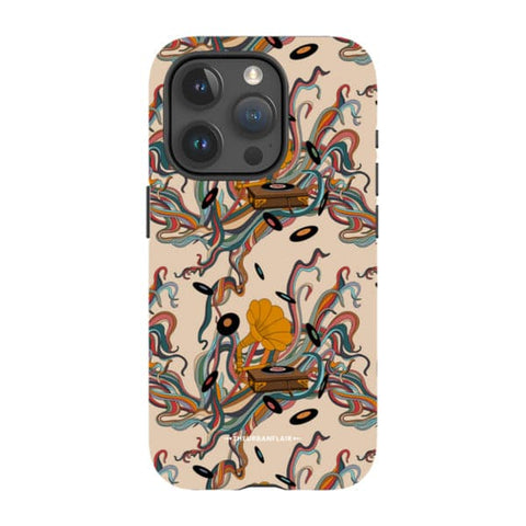 Art Nouveau Vinyl Record Player Tough Phone Case