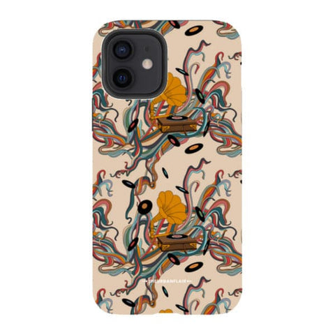 Art Nouveau Vinyl Record Player Tough Phone Case