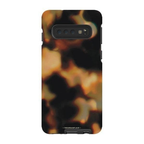 Galaxy S10 Satin (Semi-Matte) Layered Tortoise Shell Tough Phone Case - The Urban Flair